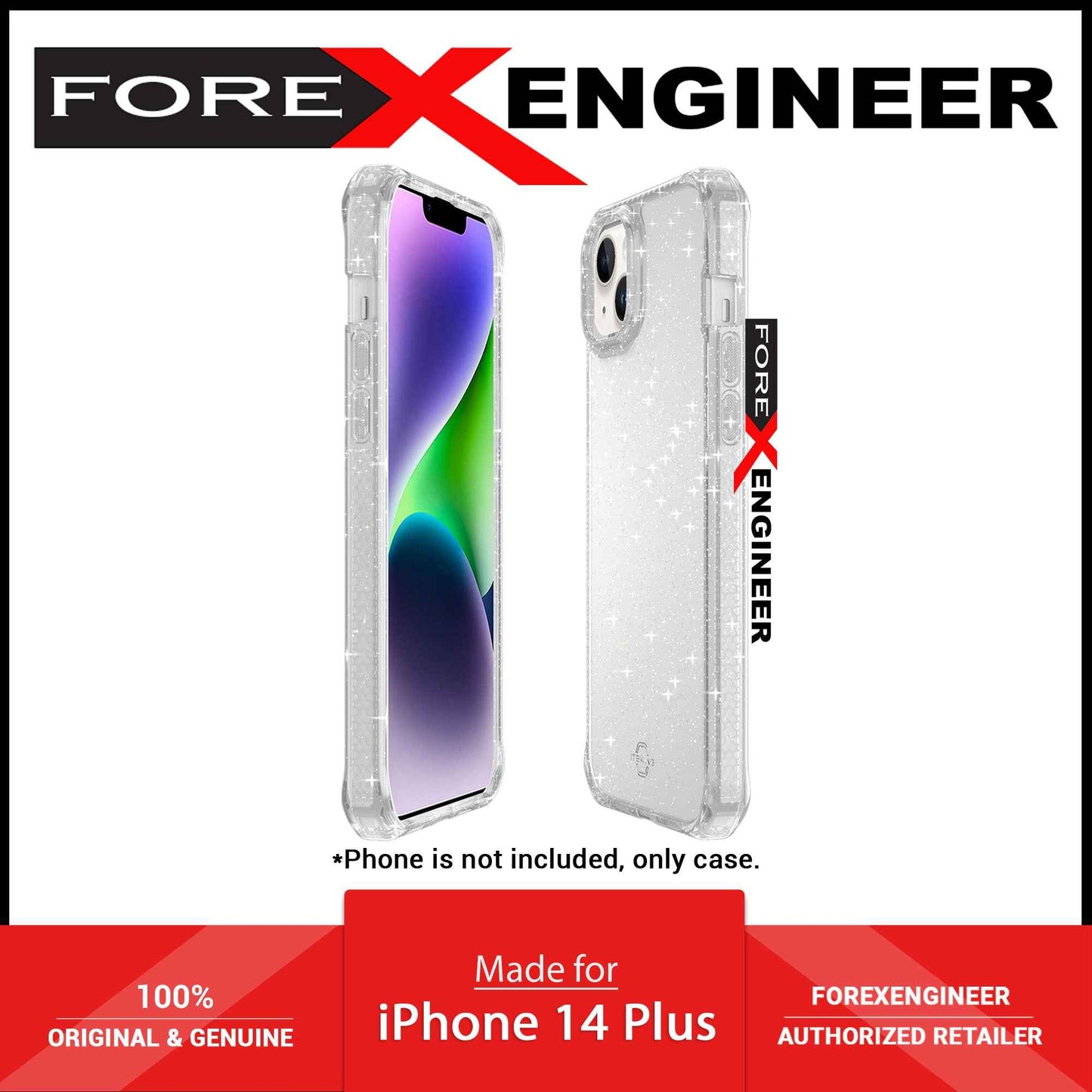 ITSKINS Hybrid -- Spark for iPhone 14 Plus - Clear ( Barcode: 4894465112073 )