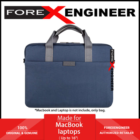 UNIQ Stockholm Protective Nylon Messenger Bag for MacBook and laptops Up to 16" - Abyss Blue ( Barcode: 8886463680667 )