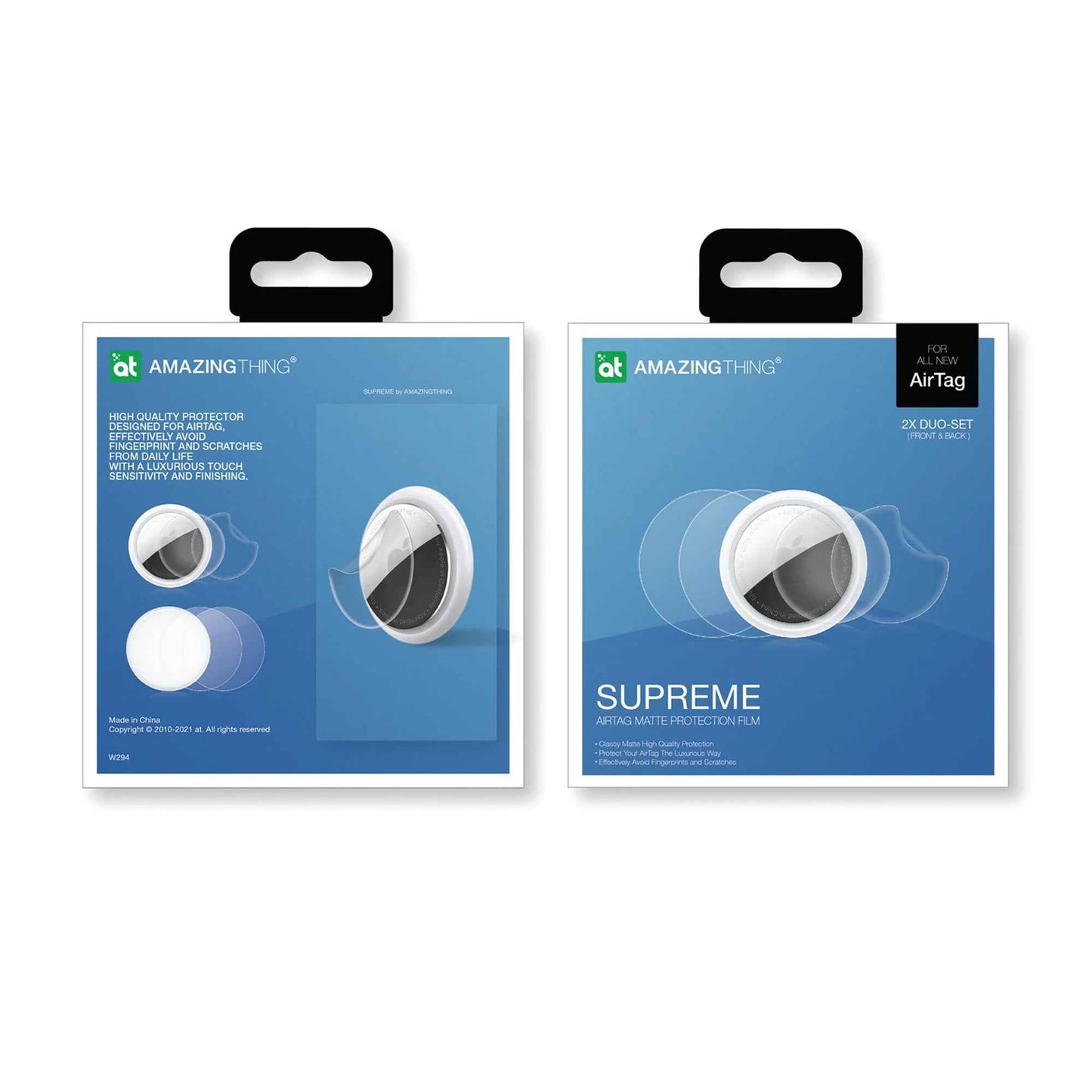 AMAZINGthing AirTag Protection Film - High Quality Protection - Matte (Barcode: 4892878066778 )