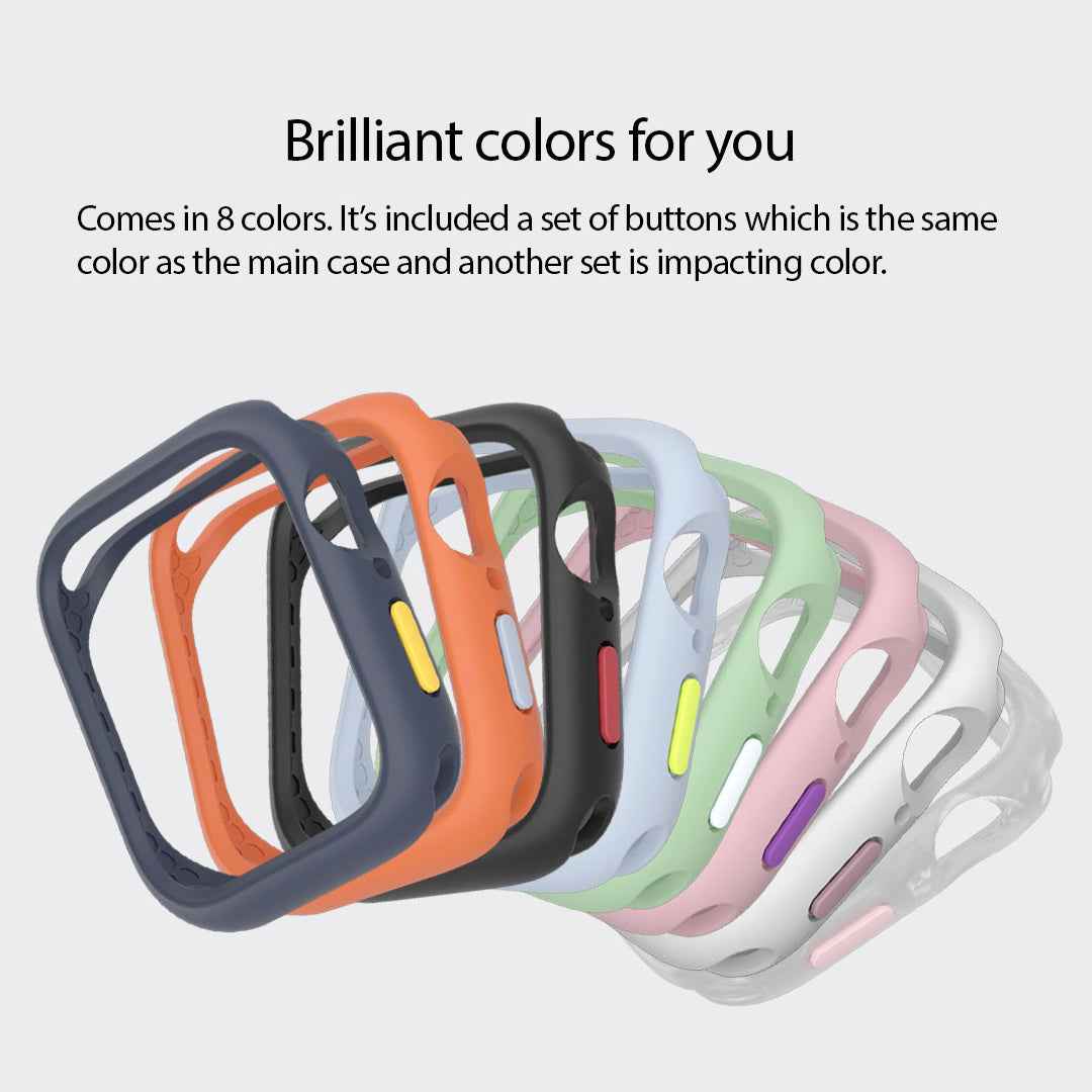 Hoda Rough Case for Apple Watch Series 7 - SE - 6 - 5 - 4 - 3 - 2 - 1 ( 45mm - 42mm - 44mm ) - Blue (Barcode : 4713381517574 )