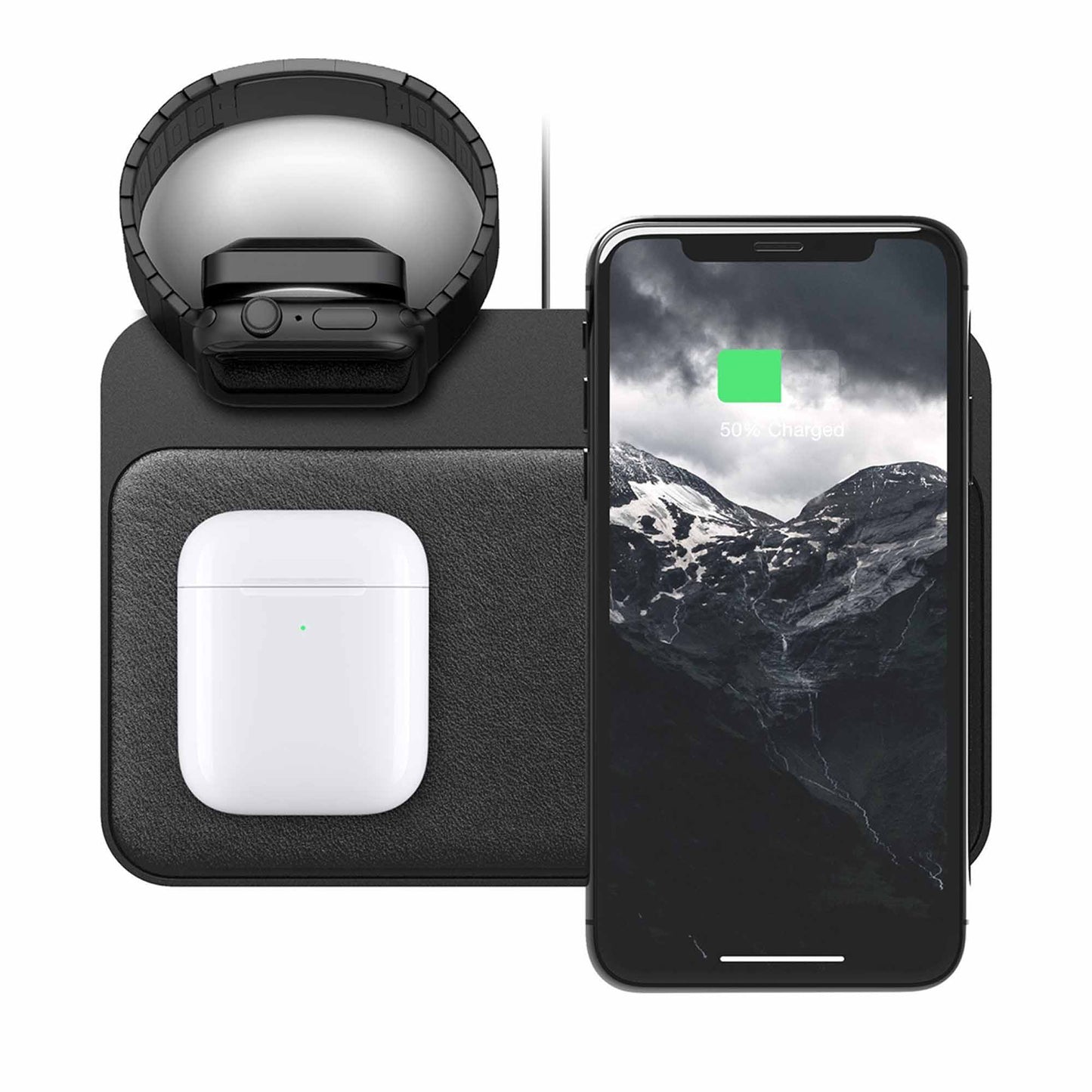 Nomad Base Station Horween Leather Charging Pad for Apple Watch - Version 2 - Forexengineer-malaysia