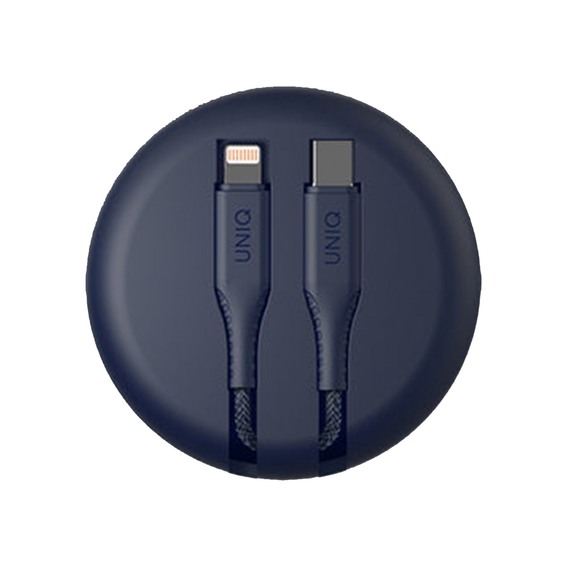 Uniq Halo Smart Cable Organiser ( USB-C to Lightning ) - Blue (Barcode: 8886463666005 ) - Forexengineer -Malaysia- 8886463666005