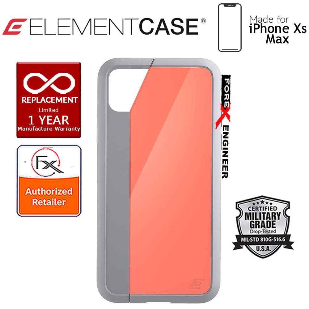 Element Case Illusion for iPhone Xs Max - Military Spec Drop Protection - Orange - Forexengineer-malaysia