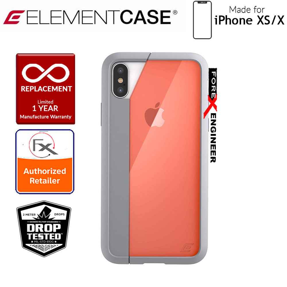 Element Case Illusion for iPhone Xs - X - Military Spec Drop Protection - Orange - Forexengineer-malaysia