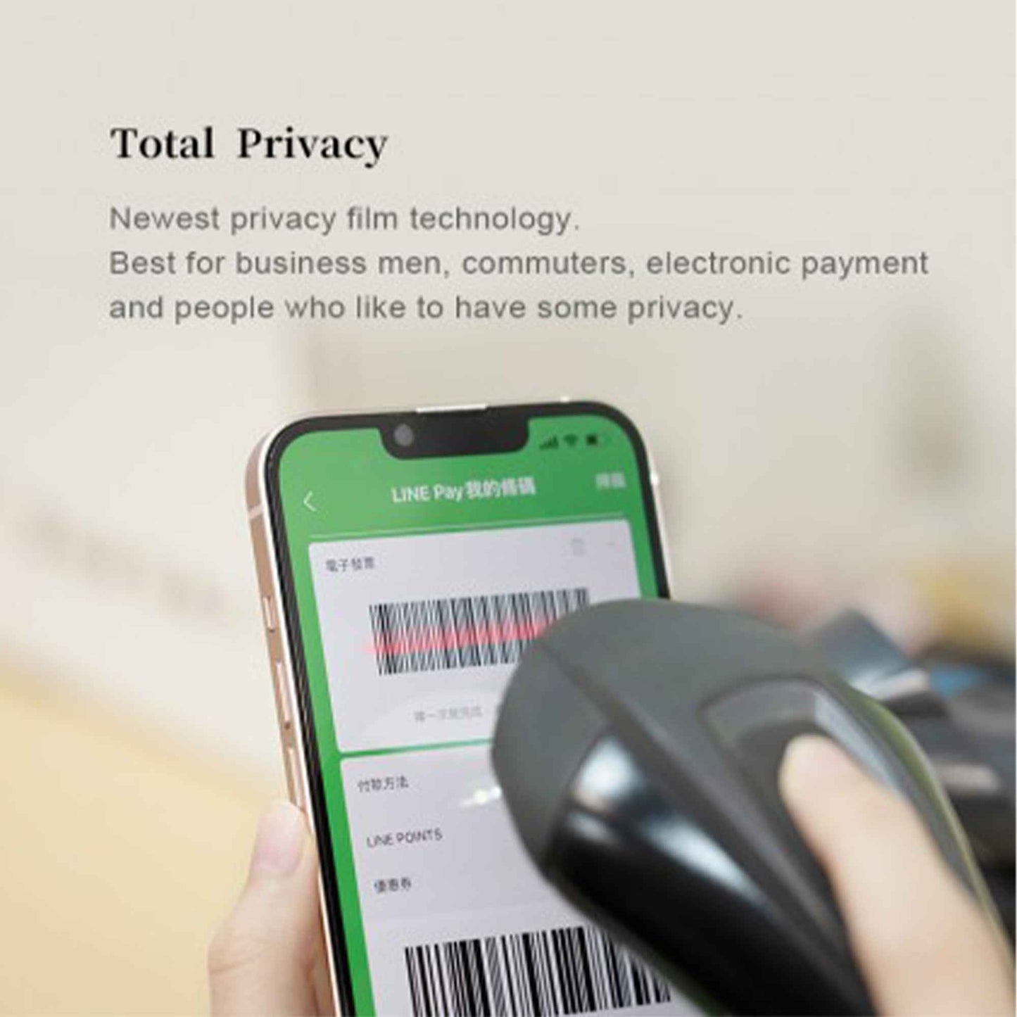 Hoda Tempered Glass for 14 - 13 - 13 Pro ( Anti-Peeper 2.5D 0.33mm Full Coverage ) - Privacy (Barcode: 4711103545805 )