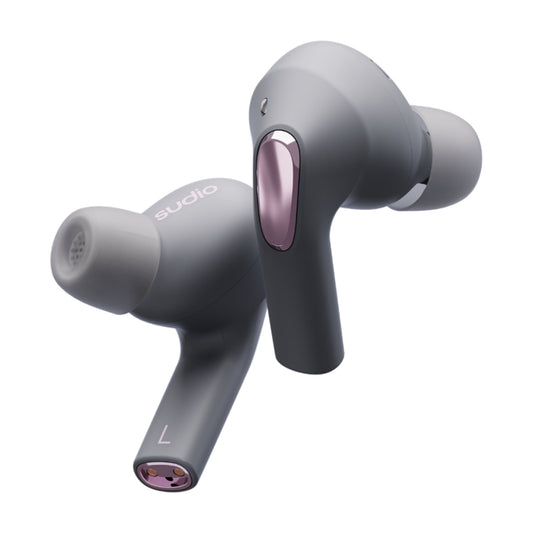 Sudio Wireless Earphone E2 - Hybrid Active Noise Cancellation Spatial Audio - Grey (Barcode: 7350071384657 ) - Forexengineer -Malaysia- 7350071384657