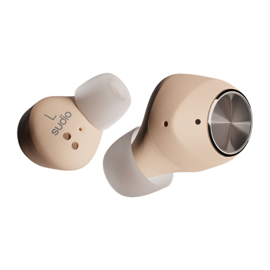 Sudio Wireless Earphone T2 Active Noise Cancellation & Clear Dynamic Sound - Sand (Barcode: 7350071385012 ) - Forexengineer -Malaysia- 7350071385012