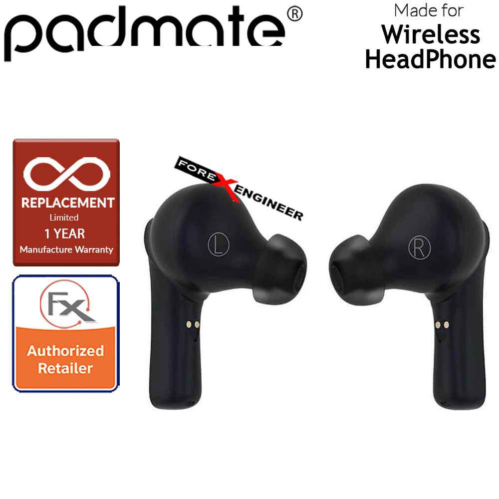 Padmate Pamu Slide True Wireless Earbud Headphones ( Qualcomm aptX ) ( Black ) ( Barcode: 6956617490137 )