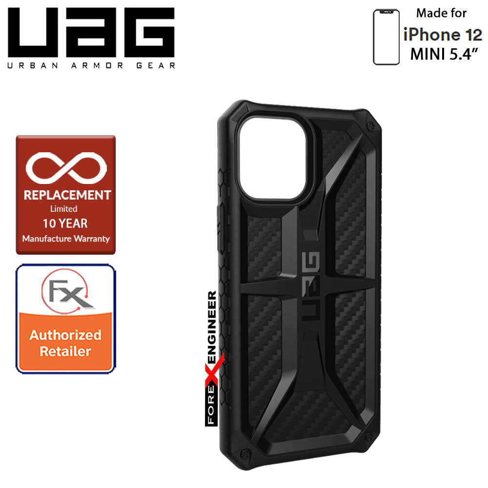 UAG Monarch for iPhone 12 Mini 5G 5.4" - Rugged Military Drop Tested - ( Carbon Fibre ) ( Barcode : 812451035957 )