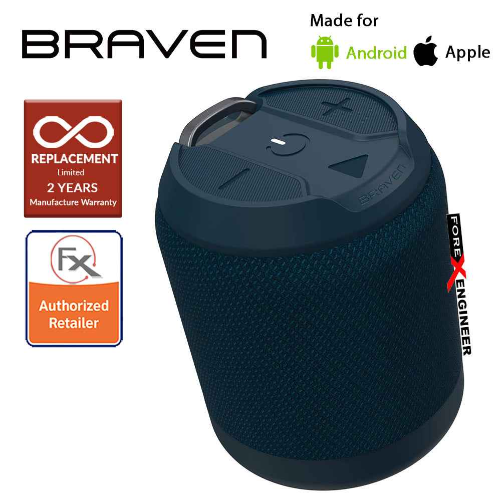 Braven BRV Mini Waterproof Wireless Speaker - Blue (Barcode: 848467098907)