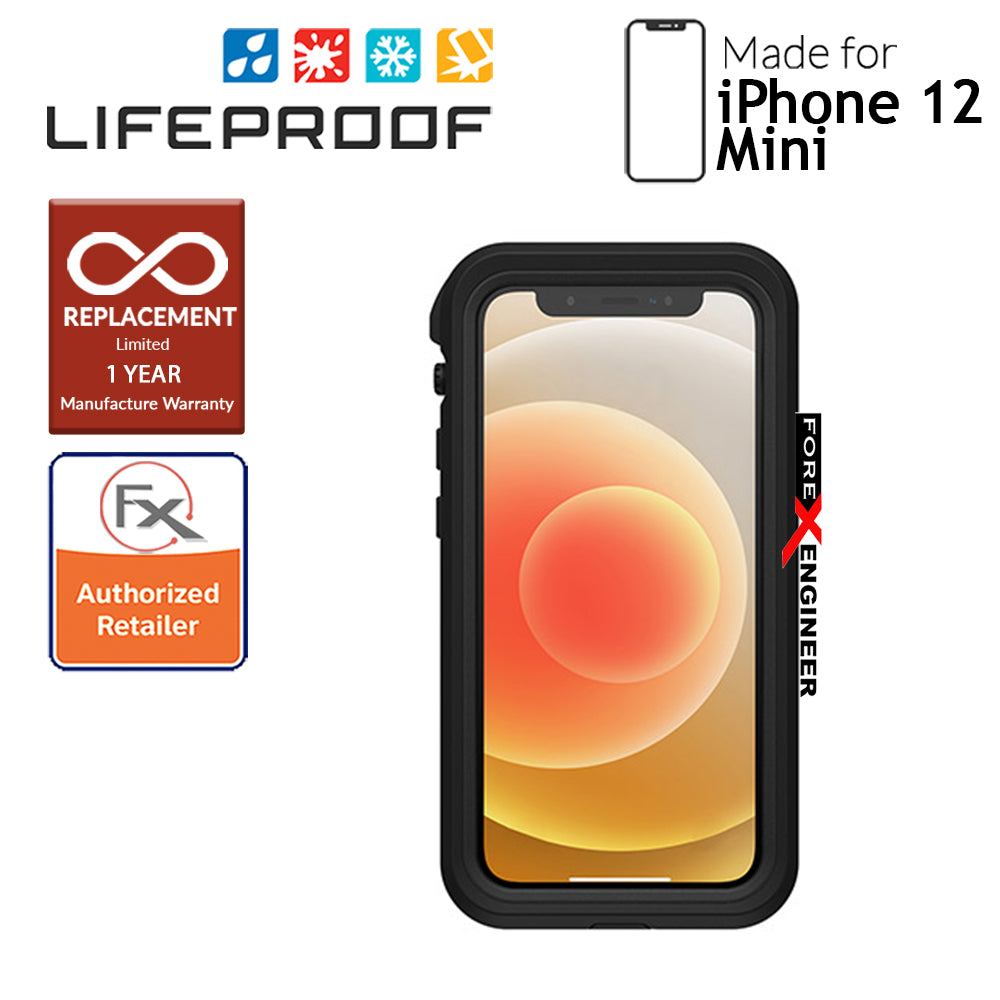 Lifeproof FRE Waterproof Case for iPhone 12 Mini 5G 5.4" - Black (Barcode: 840104215241)