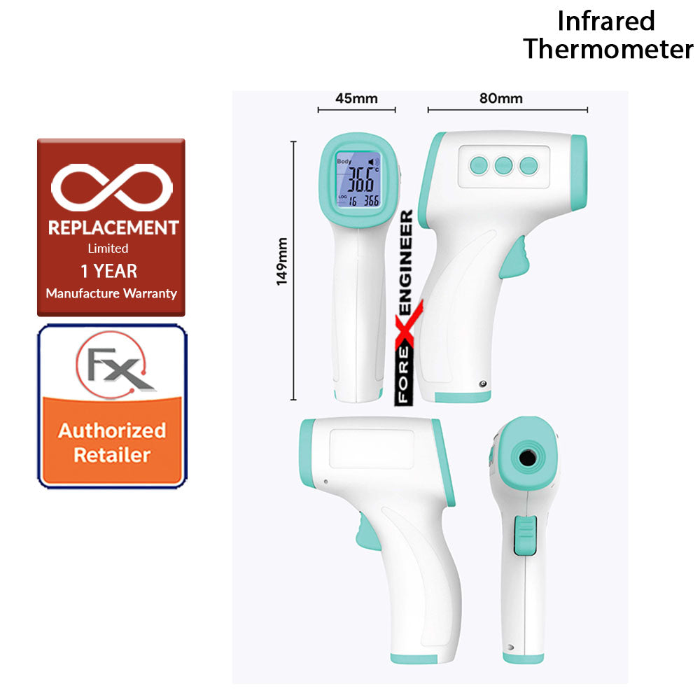 VCARE Non Contact Infrared Thermometer ( CE TUV Certified ) ( Barcode : DT-9826 ) + 1 Year Warranty