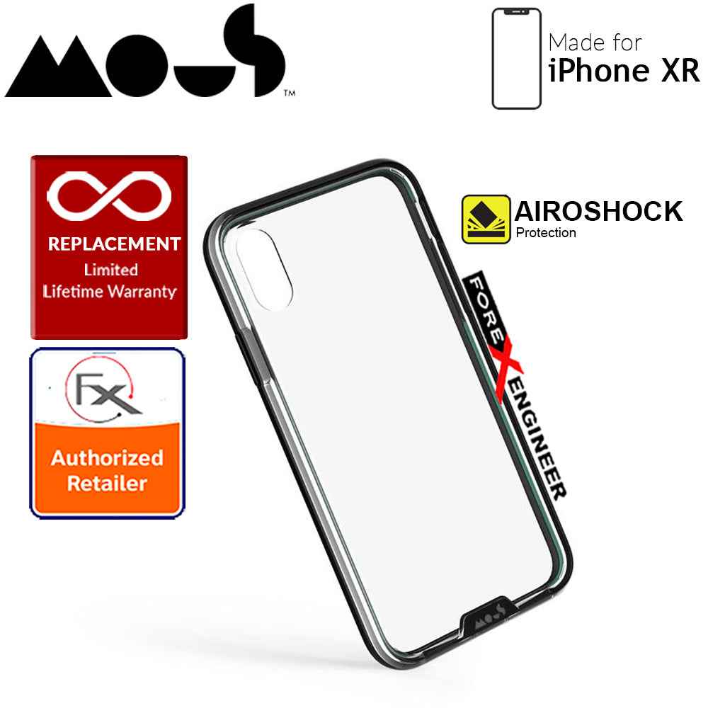 Mous Clarity Case for iPhone XR - Air Shock High Impact Material - Clarity Black - Forexengineer-malaysia