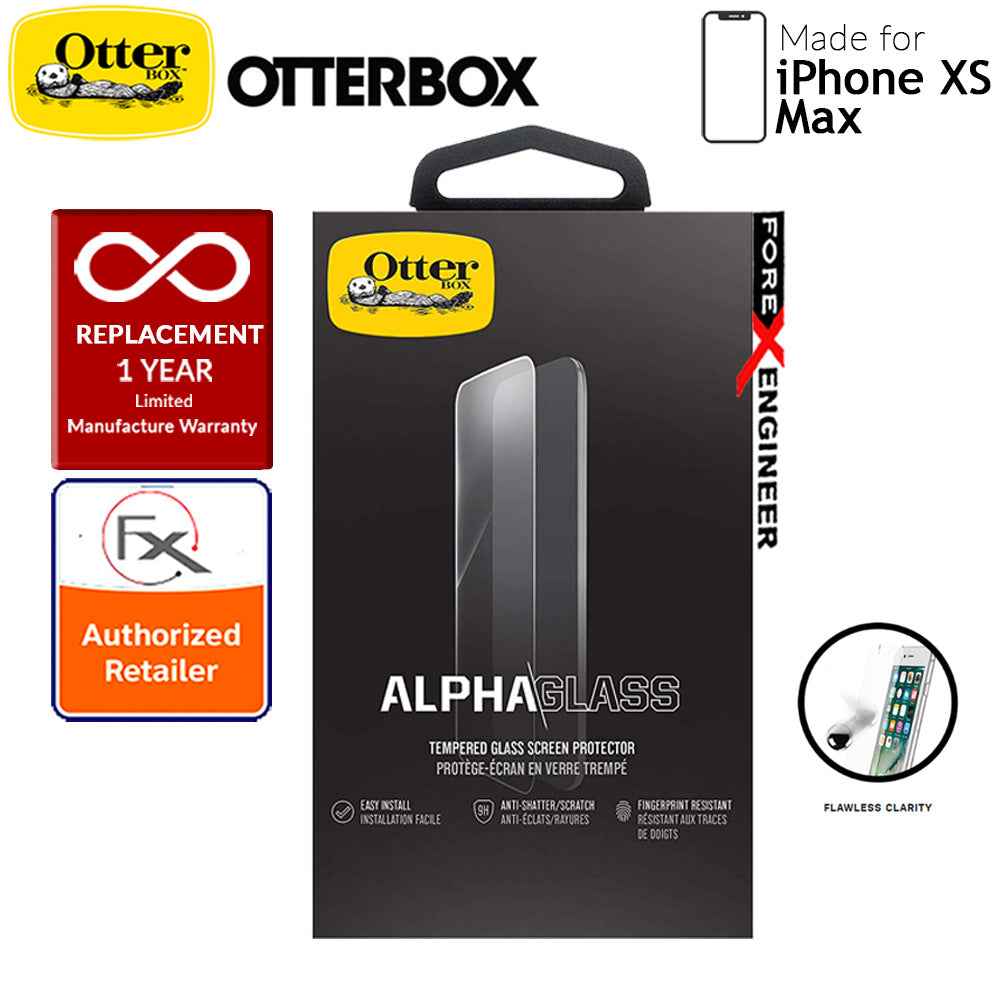 OtterBox Alpha Glass Screen Protector for iPhone Xs Max - Tempered Glass with Resists Scratches and Shattering - Clear - Forexengineer-malaysia