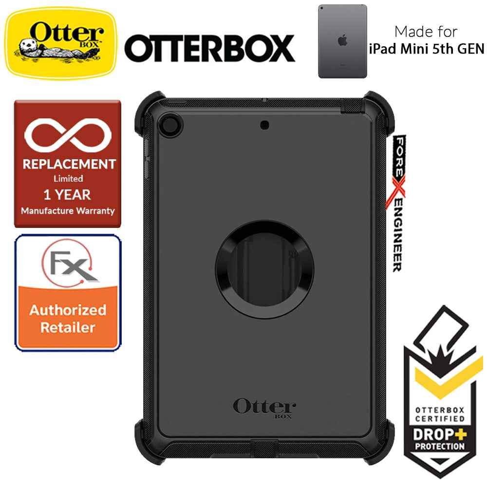 Otterbox Defender for iPad Mini 5 - iPad Mini 4 - Rugged Protective Case - Black (Barcode: 660543507185 ) - Forexengineer-malaysia