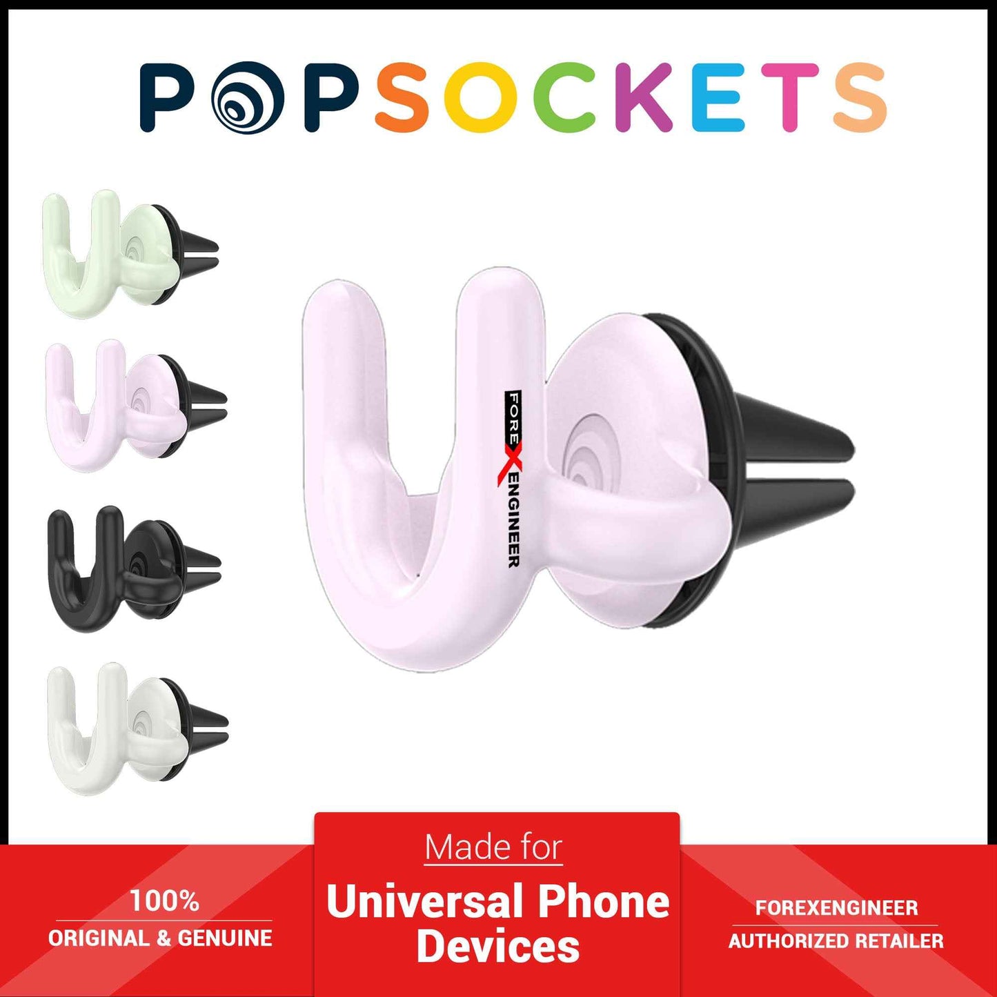 PopSockets PopMount 2 Car Vent Mount - Glow In the Dark