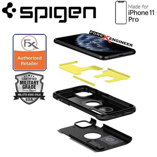 Spigen Tough Armor for iPhone 11 Pro (Black) - Forexengineer-malaysia