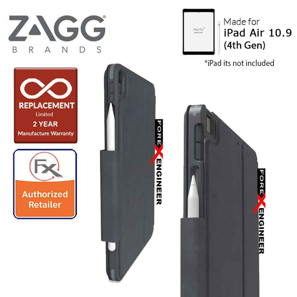 ZAGG Pro Keys for iPad Air 10.9" - 10.9 inch (4th Gen) - Wireless Keyboard and Detachable Case - Black-Gray ( Barcode: 840056108219 )