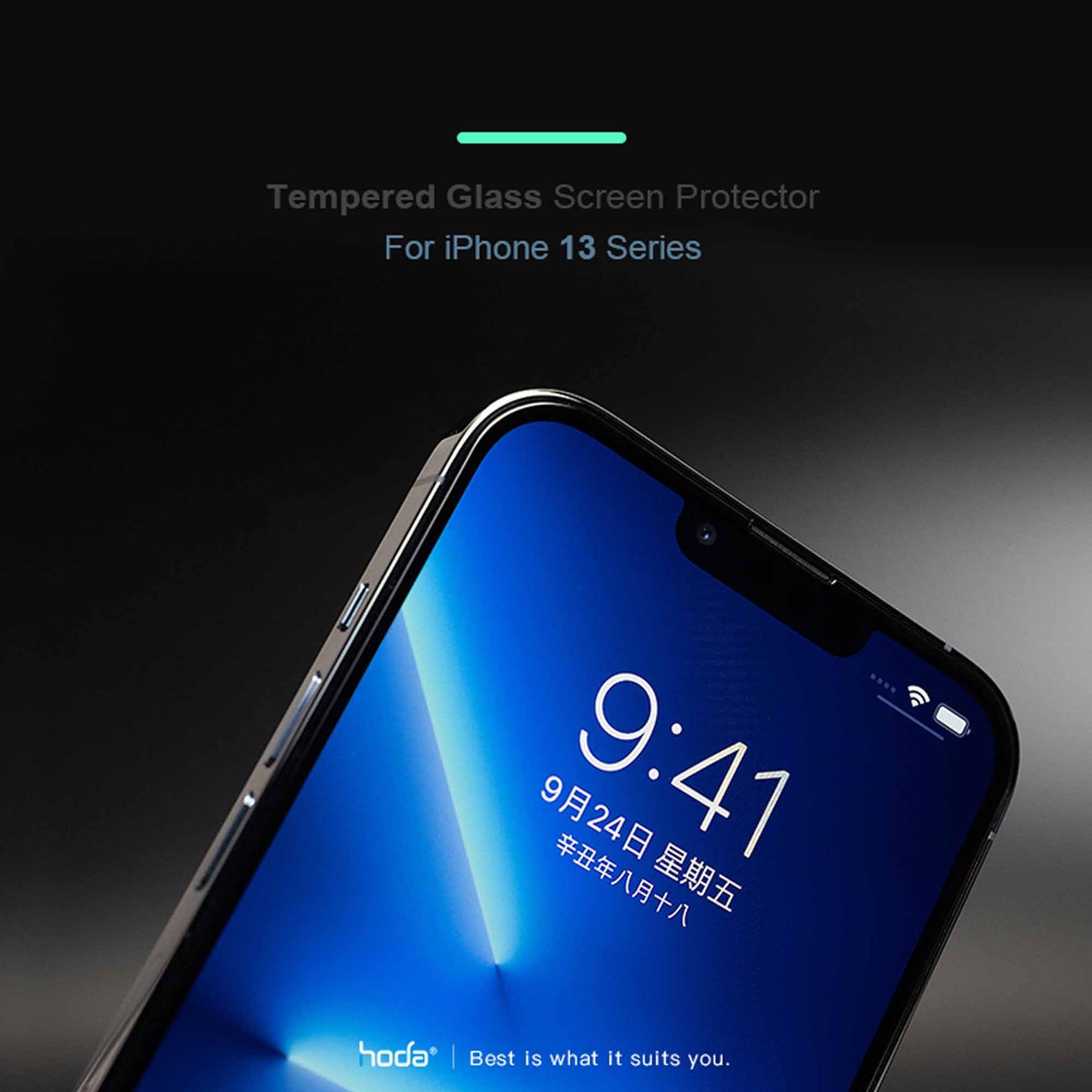 Hoda Anti-Reflection Tempered Glass for iPhone 13 - 13 Pro 6.1" 5G - with Helper (Barcode: 4711103542583 ) - Forexengineer-malaysia