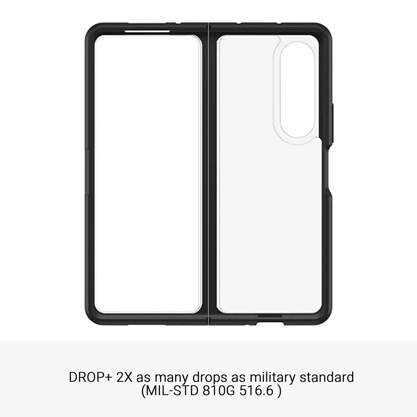 Otterbox Symmetry Flex for Samsung Z Fold 3 5G - Black Crystal ( Barcode: 840262368100 ) - Forexengineer-malaysia