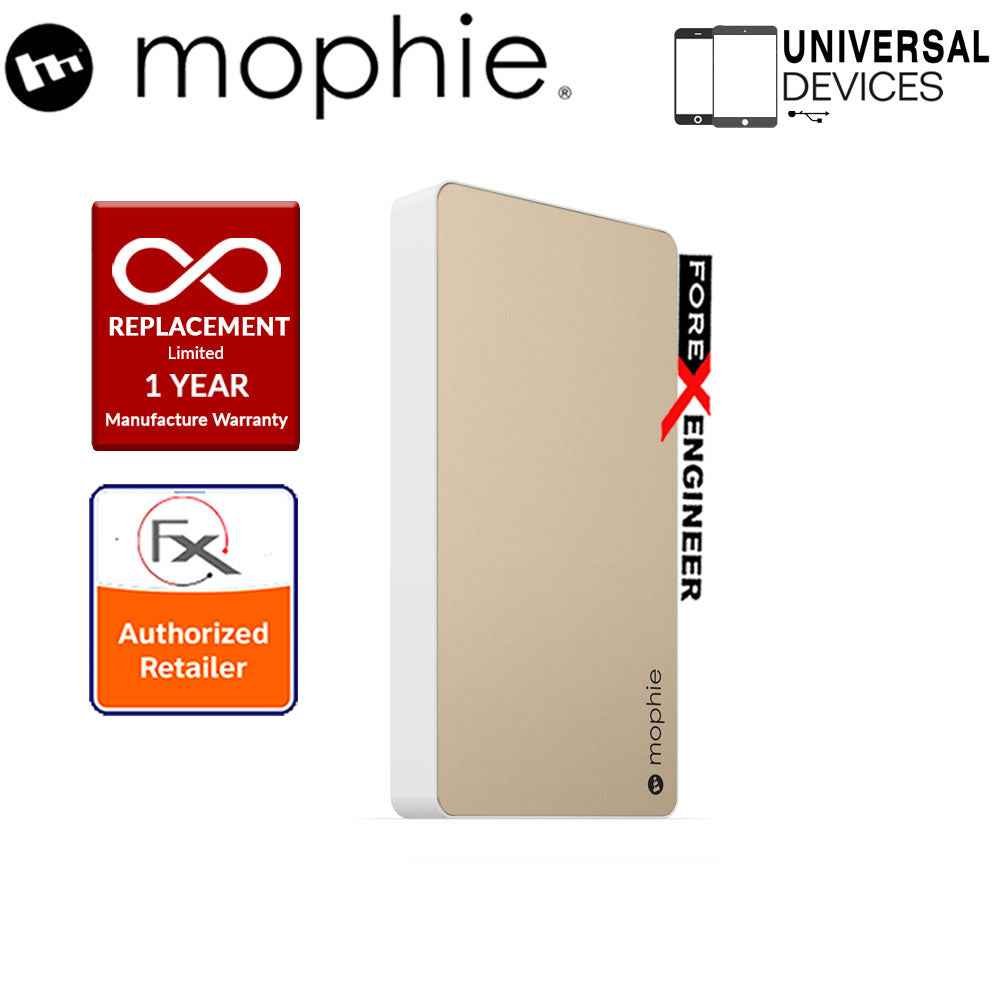 Mophie Powerstation XL 10000mah Universal Powerbank made for smartphone, tablets & USB Devices - Gold - Forexengineer-malaysia