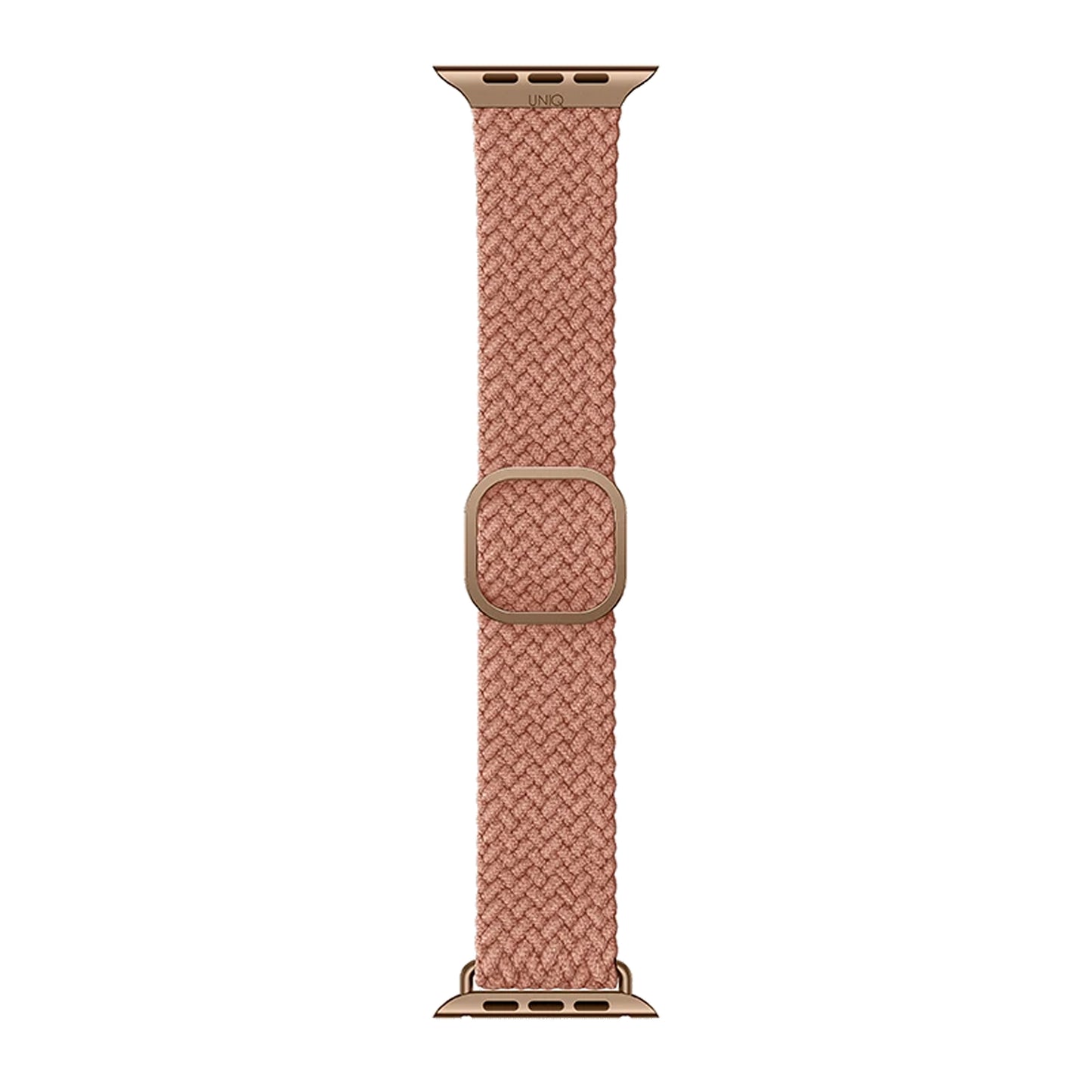 UNIQ Aspen Braided Strap for Apple Watch Series 7 - SE - 6 - 5 - 4 - 3 - 2 - 1 ( 45mm - 44mm - 42 mm ) - Grapefruit Pink (Barcode: 8886463677117 ) - Forexengineer-malaysia
