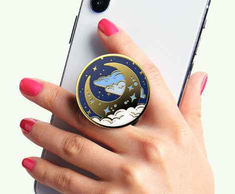 PopSockets Swappable PopGrip Enamel Wild Stripe White ( Barcode : 840173710272 )
