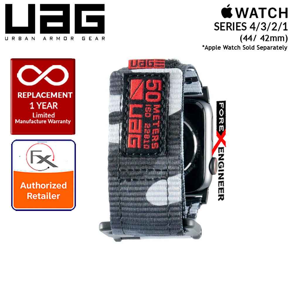 UAG Active Strap for Apple Watch Ultra 2/1 & all previous versions - High Strength Nylon Weave - Midnight Camo - Forexengineer-malaysia
