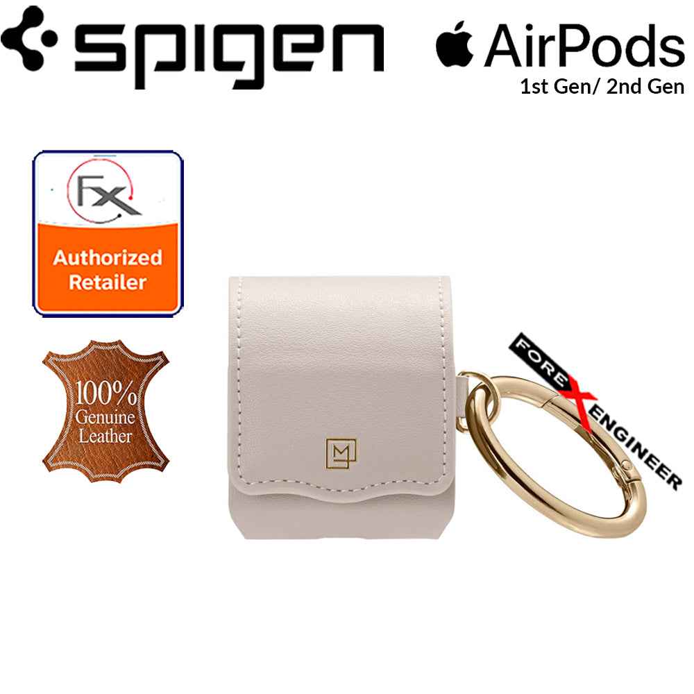 Spigen La Manon Leather for AirPods 2nd Gen - 1st Gen - Pale Pink - Forexengineer-malaysia