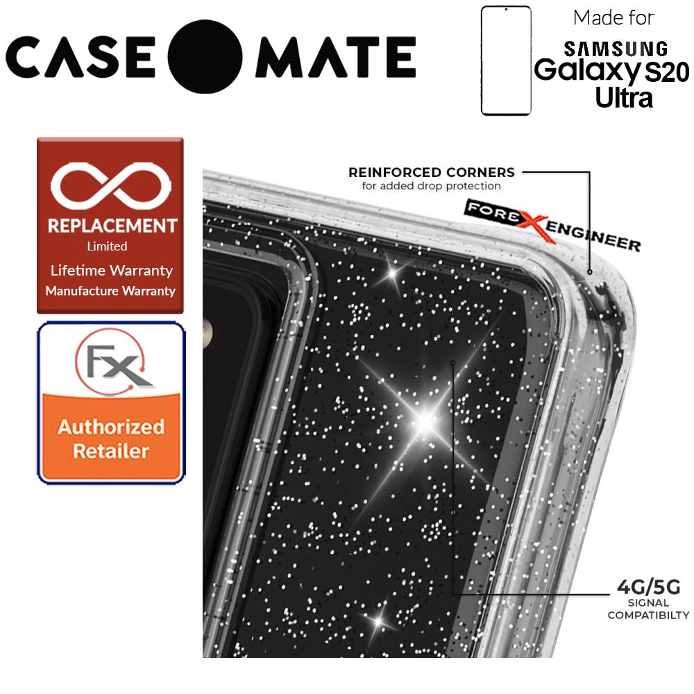 Case Mate Case-Mate Sheer Crystal for Samsung Galaxy S20 Ultra 6.9" - Clear Color