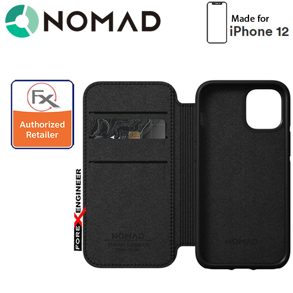 Nomad Rugged Folio Case for iPhone 12 Mini 5G 5.4" - Rustic Brown ( Barcode : 856504015558)