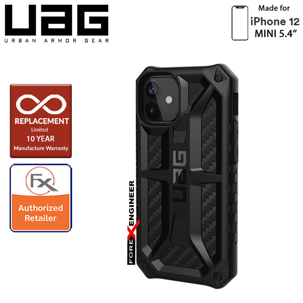 UAG Monarch for iPhone 12 Mini 5G 5.4" - Rugged Military Drop Tested - ( Carbon Fibre ) ( Barcode : 812451035957 )