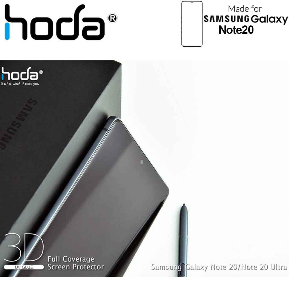 Hoda Screen Protector for Samsung Galaxy Note 20 - 3D Full UV Glue Tempered Glass ( Light INCLUDED) ( Barcode: 4713381517970+4713381516256 )