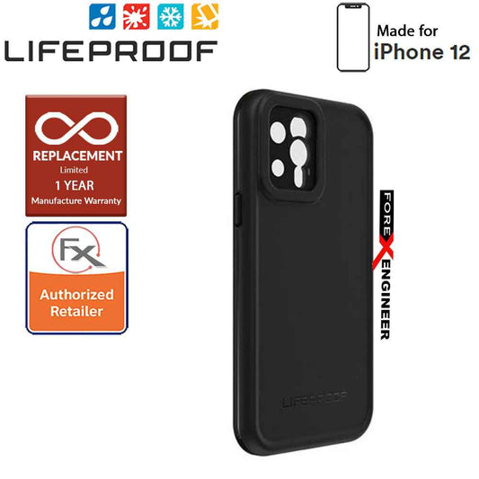 Lifeproof FRE Waterproof Case for iPhone 12 5G 6.1" - Black (Barcode: 840104249574 )
