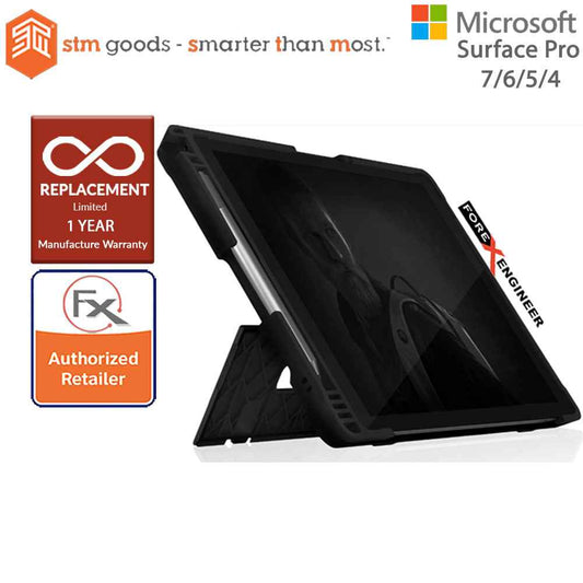 STM DUX Shell for Microsoft Surface Pro 7 - 6 - 5 - 4 - Black Color