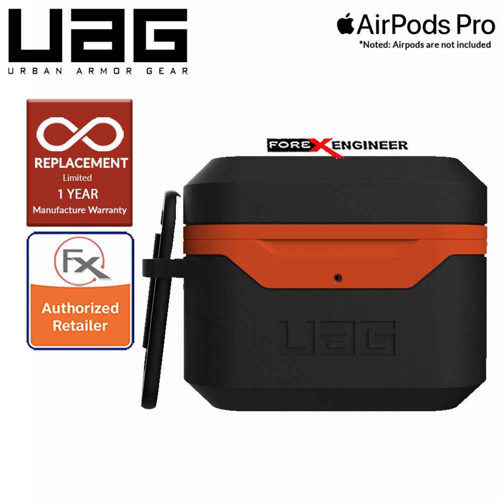 UAG Hardcase V2 for Airpods Pro - Black-Orange (Barcode : 812451035483 )