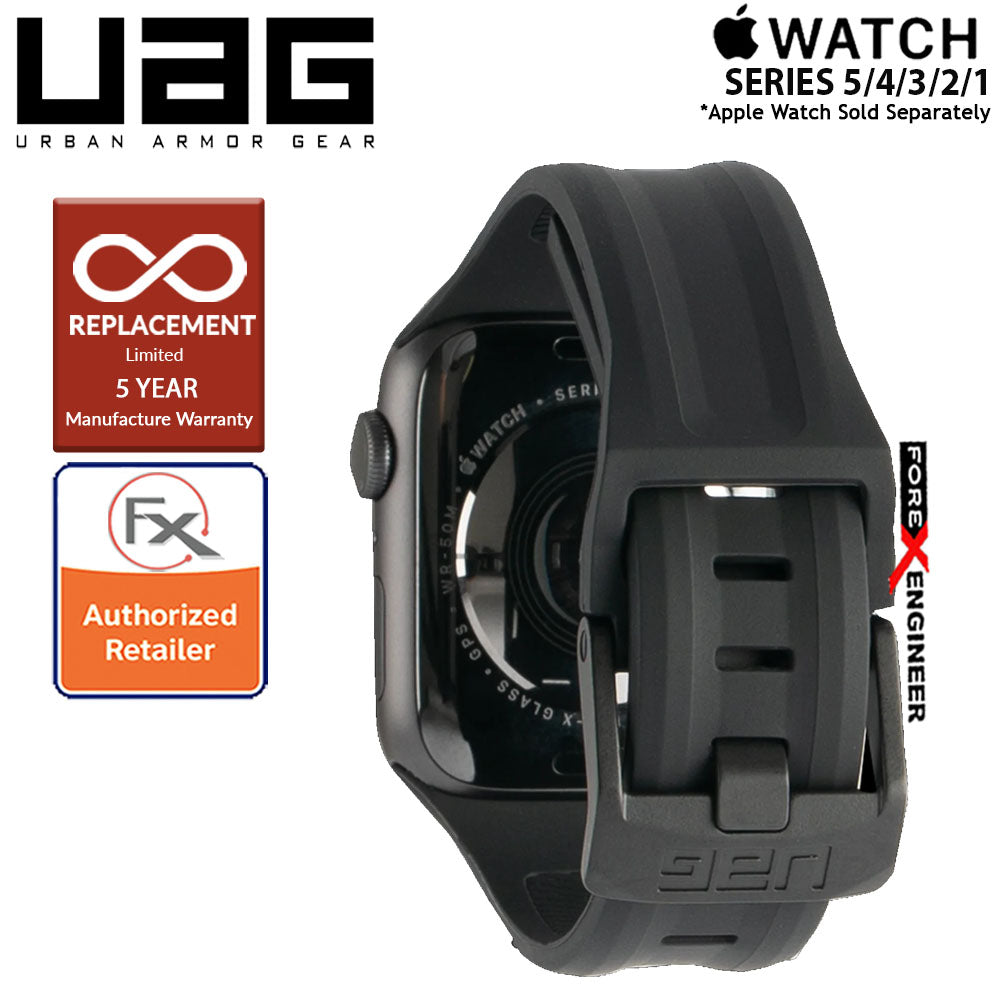 UAG Scout Strap for Apple Watch Series 7 - SE - 6 - 5 - 4 - 3 - 2 - 1 ( 45mm - 42mm - 44mm ) - Stainless steel hardware - Black ( Barcode : 812451034349 )