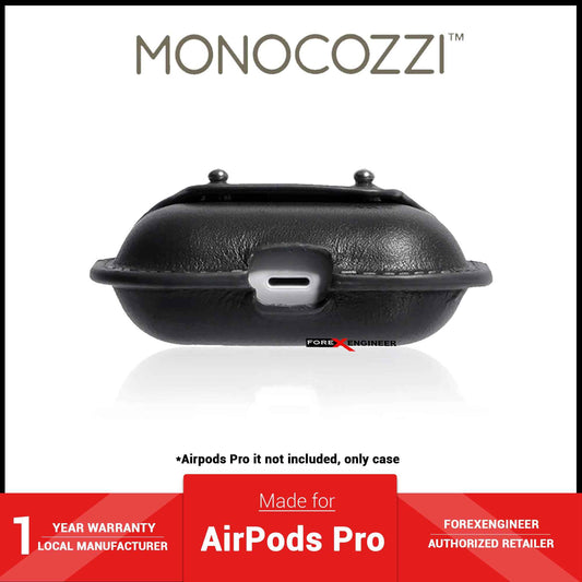 Monocozzi Exquisite for AirPods Pro - Genuine Leather Case - Black ( Barcode : 4895199105904 )