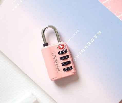 Monocozzi Bon Voyage TSA Letter Luggage Lock - Coral (Barcode: 4895199102095 )