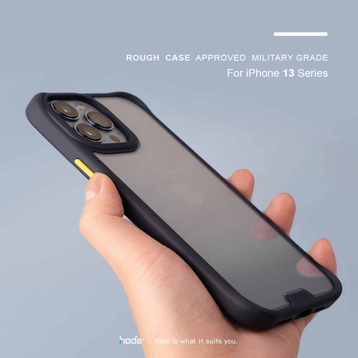 Hoda ROUGH Case Military Standard for iPhone 13 Pro 6.1" 5G - Black (Barcode: 4711103541500 ) - Forexengineer -Malaysia- 4711103541500