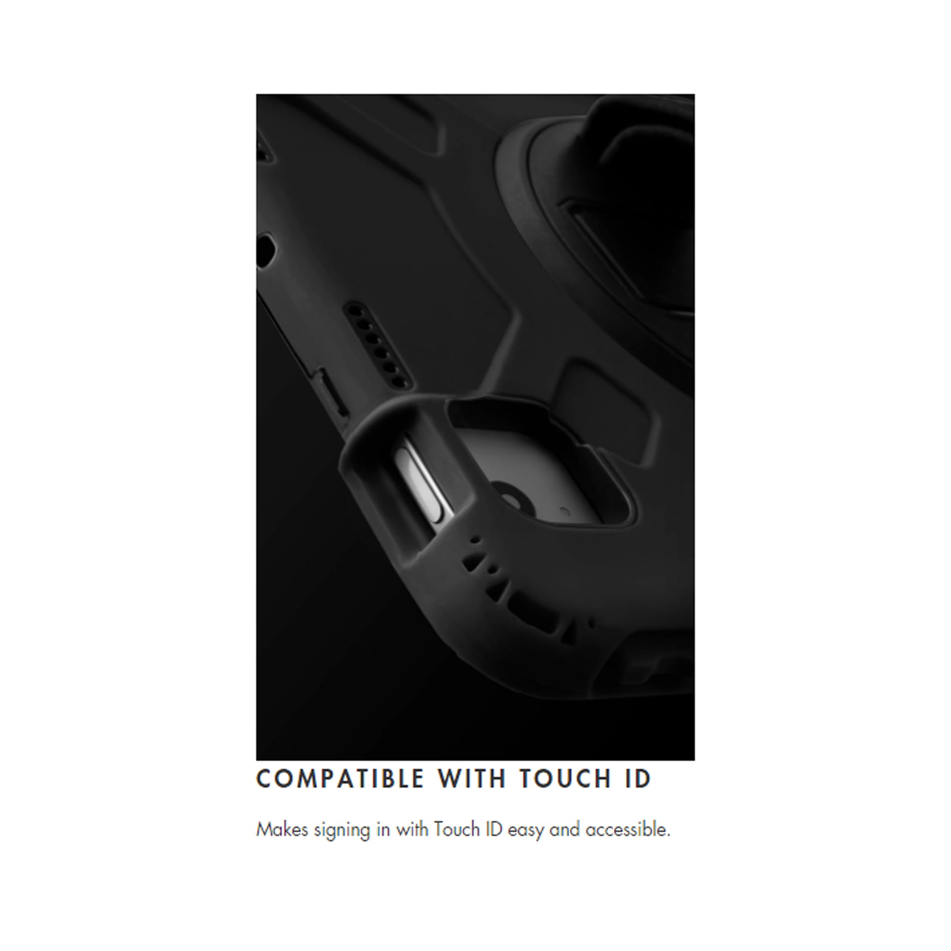 LAUT Shield Enduro for iPad Pro 11" - Air 10.9" ( 2018 - 2022 ) - Black (Barcode: 4895206922234 ) - Forexengineer-malaysia