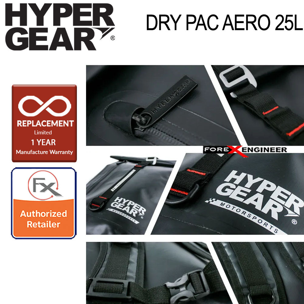 Hypergear Dry Pac  Aero 25L - Heavy-duty Design and IPX6 Waterproof Specification - Camo Grey Alpha ( Base Only Without Fast Slot E)