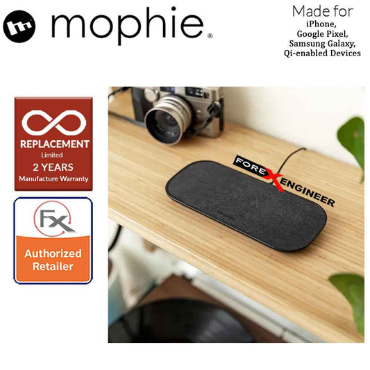 Mophie Dual Wireless Charging Pad ( Fabric ) - 10W pad charges 2 wireless devices and 1 wired device ( Barcode : 848467099843 )