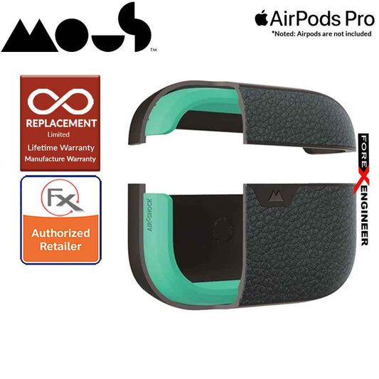 Mous for Airpods Pro Case - Comes with Carabiner Keychain - Black Leather Colour ( Barcode : 5060624483141 )