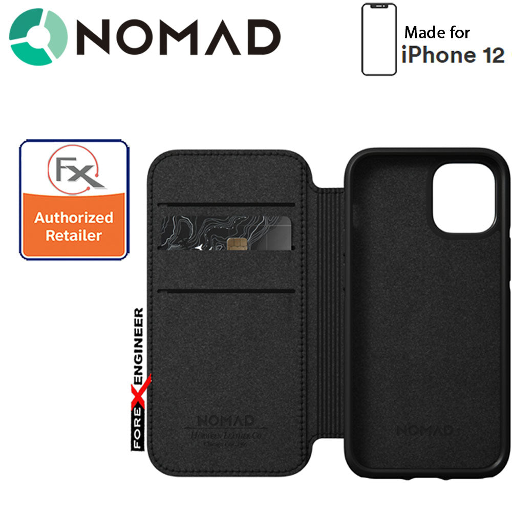 Nomad Rugged Folio Case for iPhone 12 Mini 5G 5.4" - Black ( Barcode : 856500019116)
