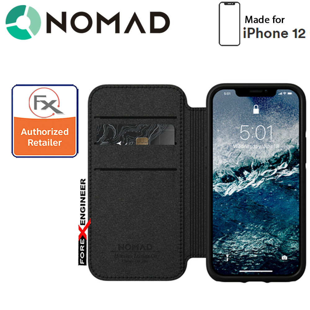 Nomad Rugged Folio Case for iPhone 12 Mini 5G 5.4" - Rustic Brown ( Barcode : 856504015558)