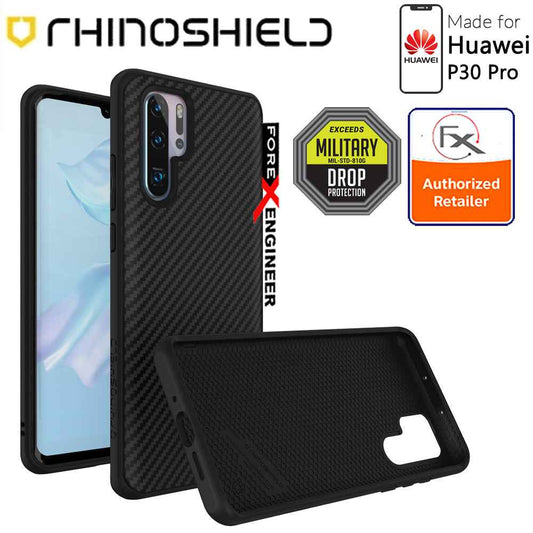 Rhinoshield SolidSuit for Huawei P30 Pro - 3.5 Meters Drop Protection - Carbon Fiber color - Forexengineer-malaysia