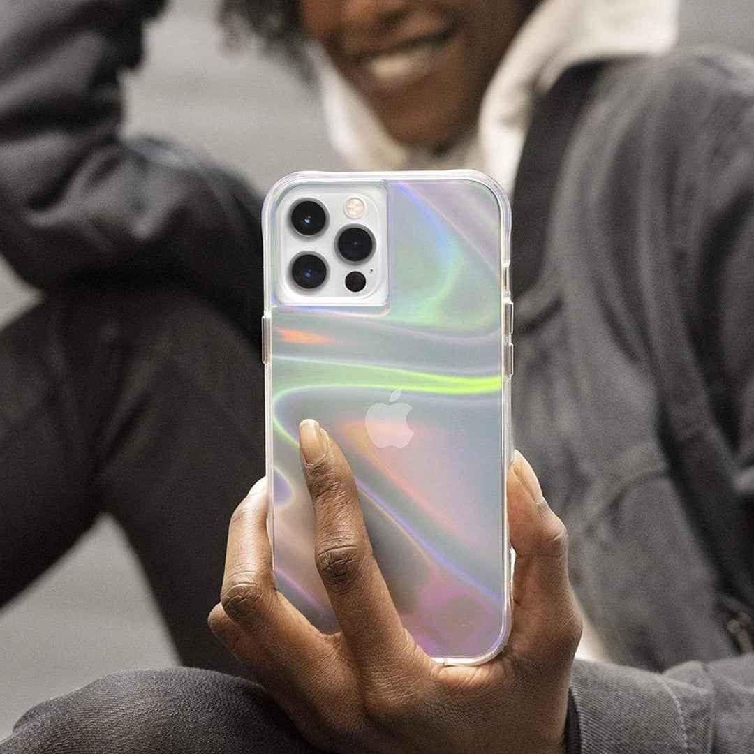 Case-Mate Soap Bubble for iPhone 13 Pro Max 6.7" 5G with Antimicrobial  - Iridescent (Barcode: 840171705980 )