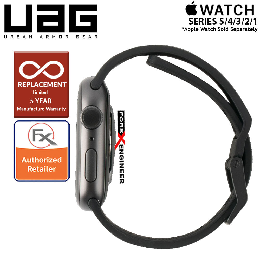 UAG Scout Strap for Apple Watch Series 7 - SE - 6 - 5 - 4 - 3 - 2 - 1 ( 45mm - 42mm - 44mm ) - Stainless steel hardware - Black ( Barcode : 812451034349 )