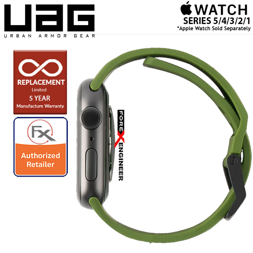 UAG Scout Strap for Apple Watch Series 7 - SE - 6 - 5 - 4 - 3 - 2 - 1 ( 45mm - 42mm - 44mm ) - Stainless steel hardware - Olive Color ( Barcode : 812451034356 )